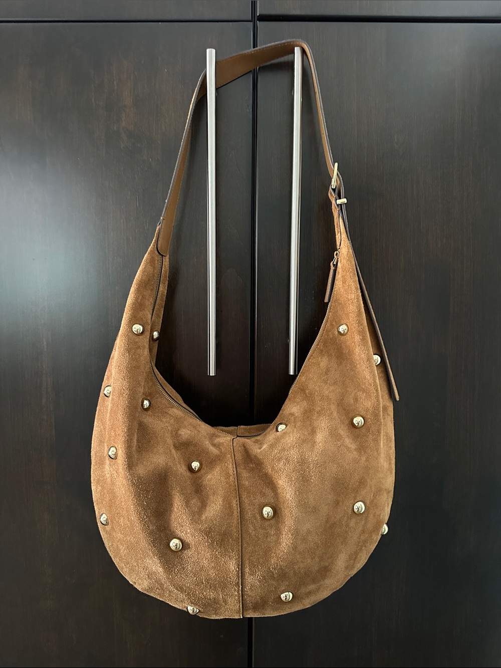 Madewell Essential Curved Should Bag Dried Acorn - Picture 4 of 5